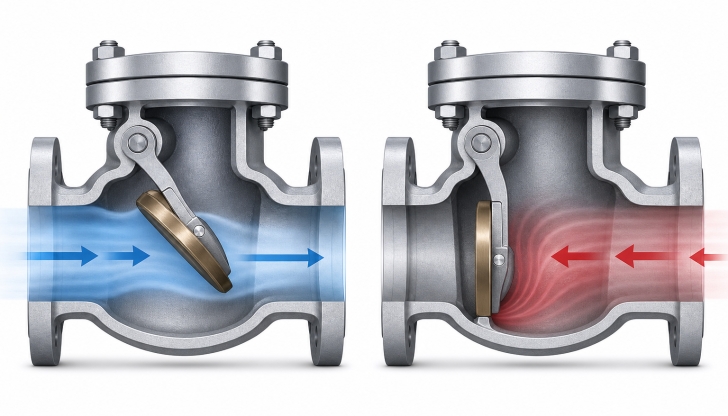 What does a check valve prevent?