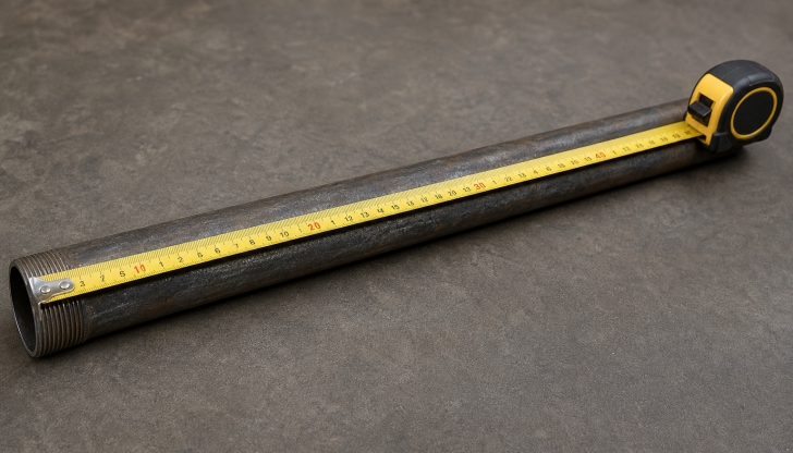 Which tool measures the length of pipes?