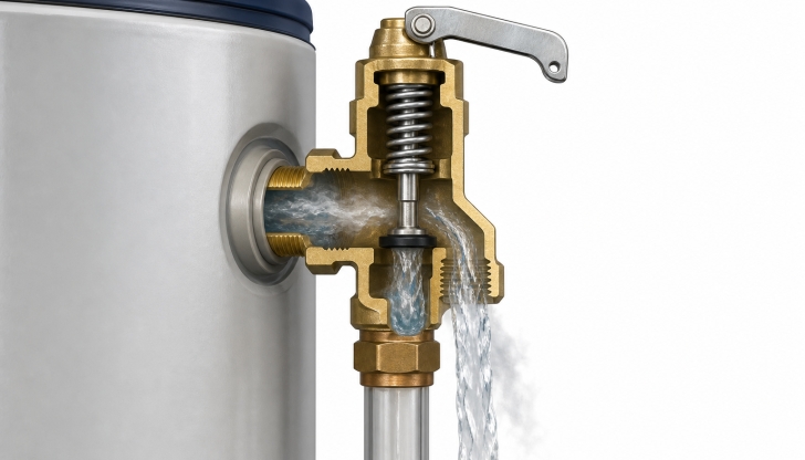 What does a pressure relief valve do?