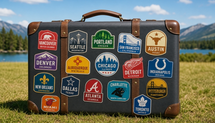 What is the total number of official host cities selected across USA, Canada, and Mexico?