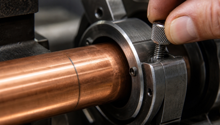What screw-tightened hand tool is spun around a copper pipe to create a perfectly clean, burr-free cut?