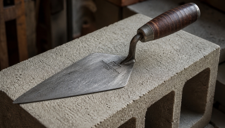 What legendary, top-tier brand is famous for forging premium brick trowels in Iowa from one single solid piece of steel?