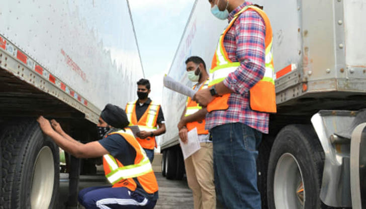 8. What is the first step in a pre-trip inspection?