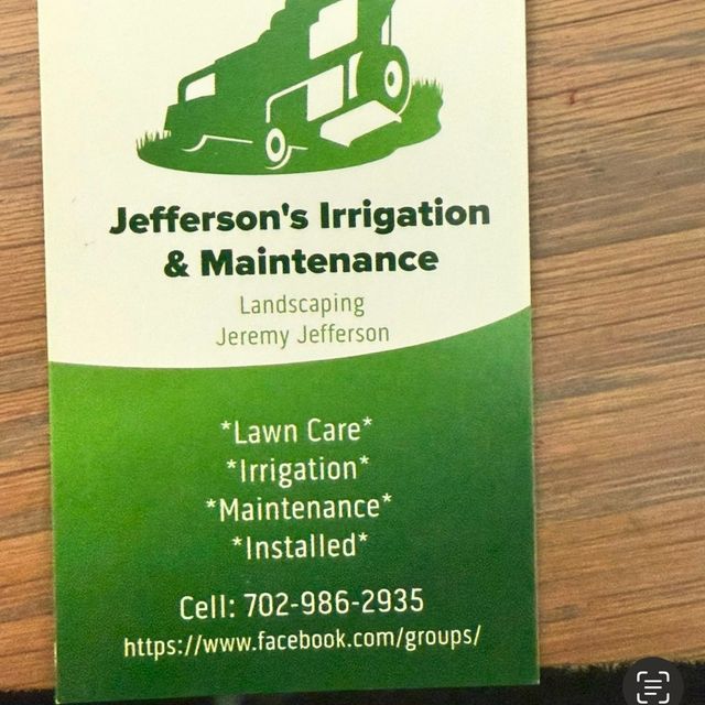 Jefferson's Irrigation & Maintenance LLC